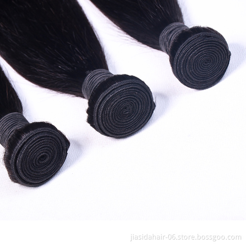 3pcs 8a 9a 10a Cheap Bulk Black 100 Weave Raw Mink Brazilian Bundles Cuticle Aligned Human Hair Extension